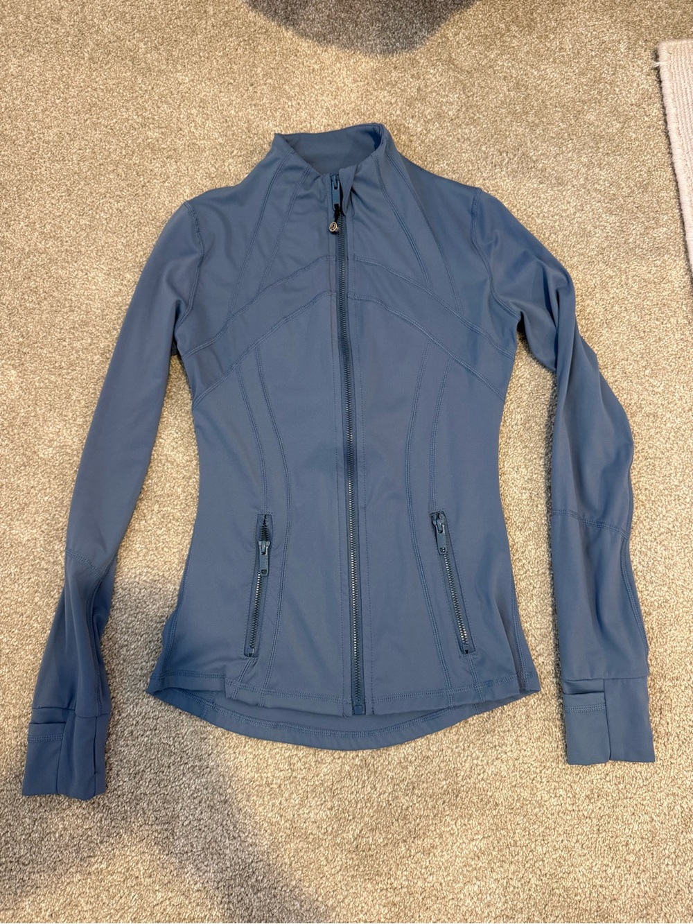 lululemon athletica Slate Blue Full-Zip Athletic Jacket